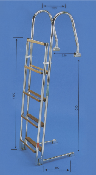 Prasolux Ostsee 8-Stufen Badeleiter Prasolux Ostsee 8-Stufen Badeleiter
