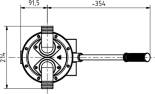 Rheinstrom Typ M50 FA ALU Fäkalienhandpumpe Manuell