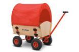 Eckla Planendach -  70 cm für Bollerwagen Trak Easy (rot-uni)