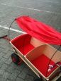 Eckla Planendach XXL -  120 cm für Bollerwagen Trak XXL (rot -uni)