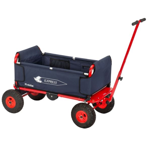 Eckla Falt-Bollerwagen Trak Express m. pannensicheren Reifen (rot/blau)