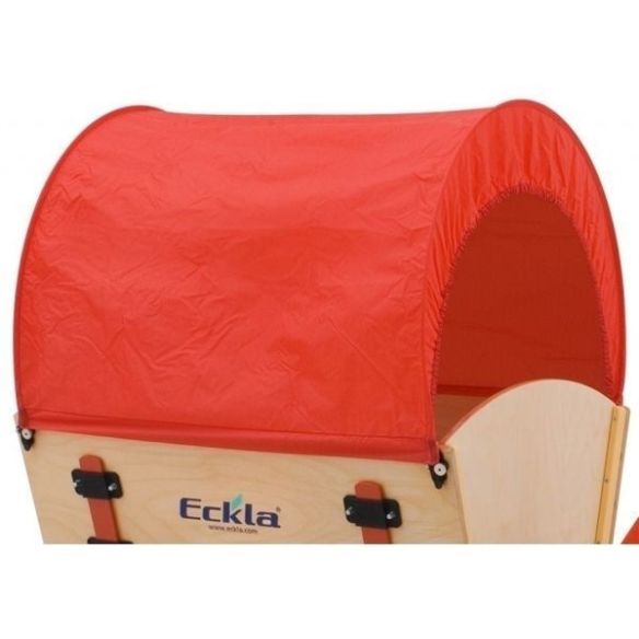 Eckla Planendach -  70 cm für Bollerwagen Trak Easy (rot-uni)