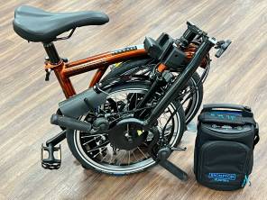 Brompton Electric Explore (6-Gang) Flame Lacquer