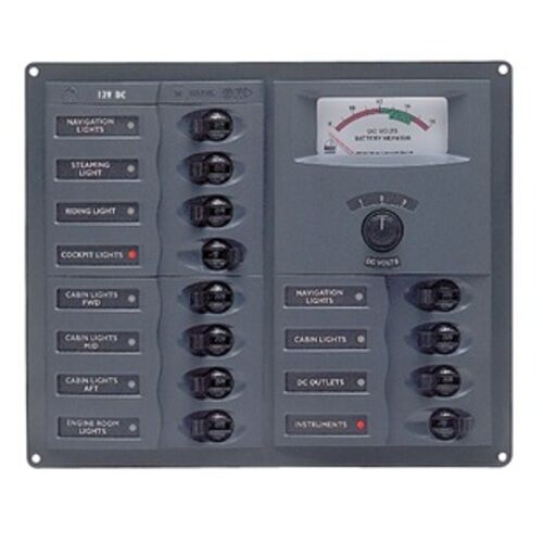 BEP Trennschalter-Panel DC 12V 12x 1-polig BEP Trennschalter-Panel DC 12V 12x 1-polig
