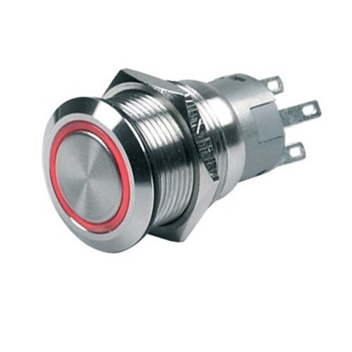 BEP Schalter Drucktaster (On)-Off 12V rot BEP Schalter Drucktaster (On)-Off 12V rot