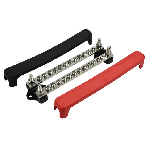 BEP Sammelschiene doppelt 12x 4mm Schraubklemme BEP Sammelschiene doppelt 12x 4mm Schraubklemme