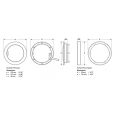  Hella EuroLED 150 LED Deckenlicht weiß/rot, weiß