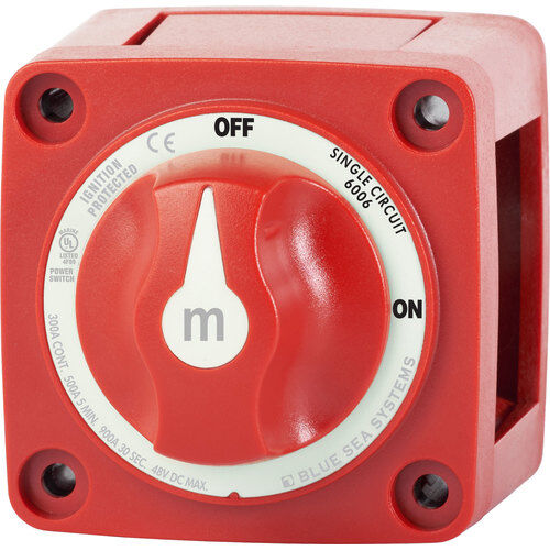 Blue Sea Mini-Batterieschalter EIN-AUS Rot Blue Sea Mini-Batterieschalter EIN-AUS Rot