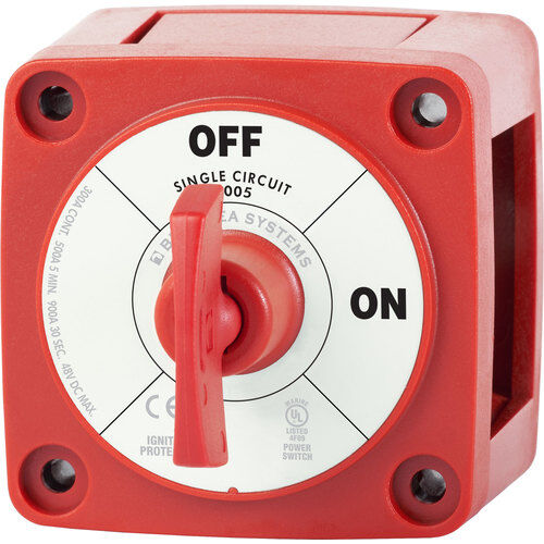 Blue Sea Mini-Batterieschalter EIN-AUS Rot Blue Sea Mini-Batterieschalter EIN-AUS Rot