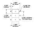 Blue Sea Flacher Wipp-Leistungsschalter - 10 A