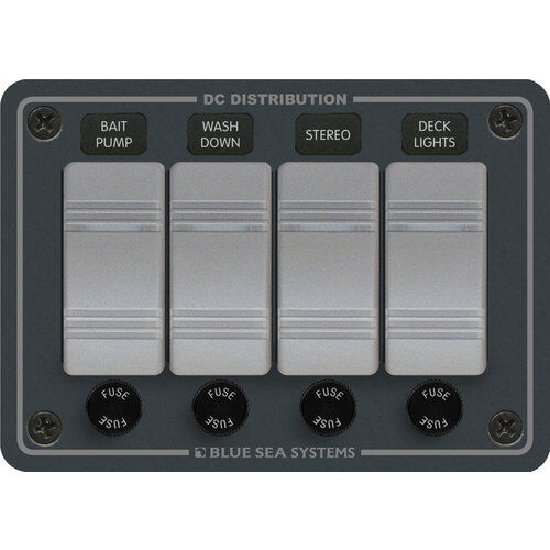 Blue Sea Contura wasserbeständiges 12-V-DC-Panel Blue Sea Contura wasserbeständiges 12-V-DC-Panel