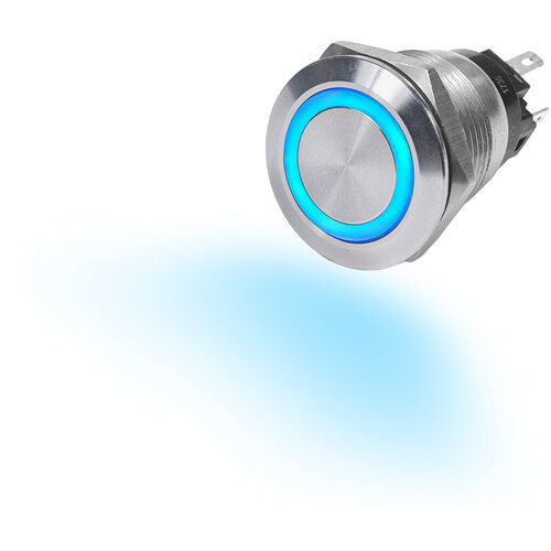 Blue Sea Druckknopf-LED-Ringschalter 10A- Blau Blue Sea Druckknopf-LED-Ringschalter 10A- Blau