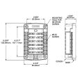 Blue Sea ST-Flachsicherungsblock – 12 Schaltkreise