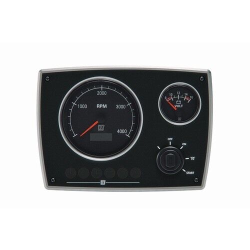 Vetus Alu-Instrumentenpanel MPA22, schwarz, 12 V Vetus Alu-Instrumentenpanel MPA22, schwarz, 12 V
