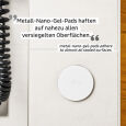 silwy Silwy Metall-Nano-Gel-Pads 5cm, weiß , 4er Set