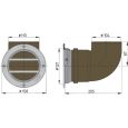  Vetus Belüftungsgitter ERV110A, rund