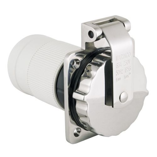 Marinco Inlet -  63A 230V 3W SS Locking