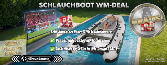 Allroundmarin Poker Ultra 450 (mit 6 Ribports) Aktion inkl.150cm LidLock Schloß