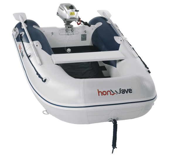 2,5m Schlauchboot T25SE3 Honwave Honda Motorschlauchboot mit LattenBoden  Motor und Zubehör optional aktuelles Modell der 4. Generation max.6PS, Luft- & Schlauchboot