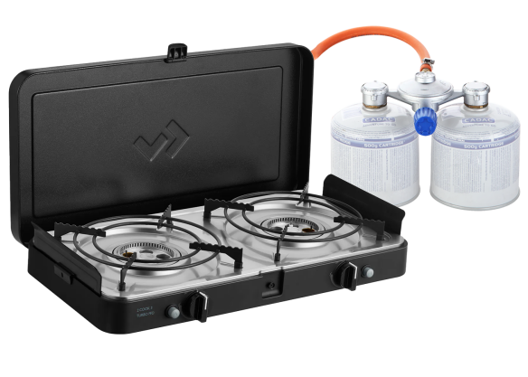 Cadac 2 Cook Turbo FFD mit Zündsicherung, 50mbar - Dual Power Pak
