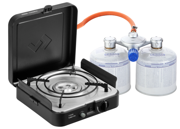 Cadac 1 Cook Turbo FFD mit Zündsicherung, 50mbar - Dual Power Pak