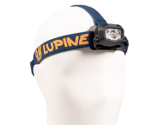 Lupine Penta Pro Stirnlampe (Akku 22 Wh/3.1 Ah, 5700 K Tageslichtweiß), Bandfarbe: Blau-Orange Lupine Penta Pro Stirnlampe (Akku 22 Wh/3.1 Ah, 5700 K Tageslichtweiß), Bandfarbe: Blau-Orange