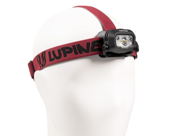 Lupine Penta Pro Stirnlampe (Akku 22 Wh/3.1 Ah, 5700 K Tageslichtweiß), Bandfarbe: Dunkelrot-Schwarz Lupine Penta Pro Stirnlampe (Akku 22 Wh/3.1 Ah, 5700 K Tageslichtweiß), Bandfarbe: Dunkelrot-Schwarz