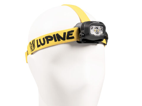 Lupine Penta Pro Stirnlampe (Akku 22 Wh/3.1 Ah, 4500 K Neutralweiß), Bandfarbe: Gelb-Schwarz
