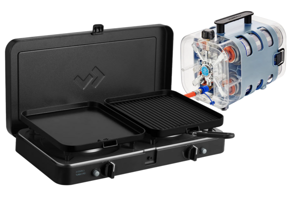 Cadac 2 Cook Turbo FFD Deluxe mit Zündsicherung, 50mbar - Quad Power Pak