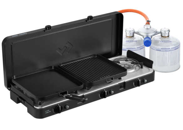 Cadac 3 Cook Turbo FFD Deluxe mit Zündsicherung, 50mbar - Dual Power Pak