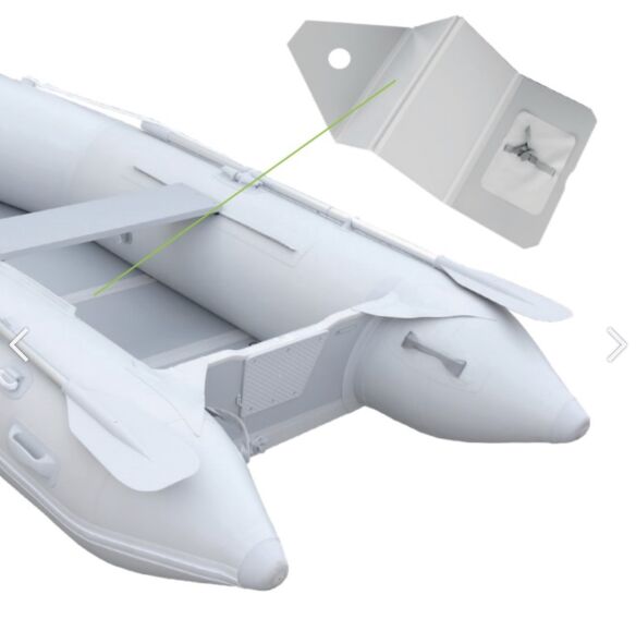 Allroundmarin Kiwi 280 grau Schlauchboot mit faltbarem Holzboden