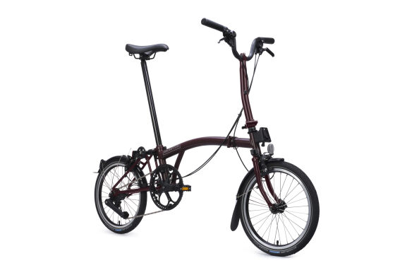 Brompton C Line 12-Gang Red Plum M-Lenker