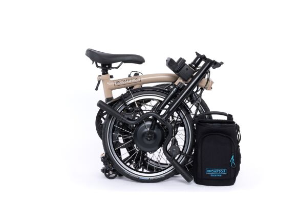 Brompton Electric C Line 4-Gang Dune Sand Hoher Lenker