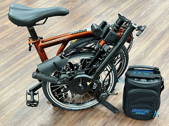 Brompton Electric C Line 4-Gang Flame Lacquer Hoher Lenker