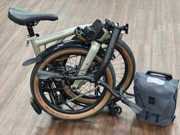 Brompton Electric G Line Traildust white tiefer Lenker Brompton Electric G Line Traildust white tiefer Lenker