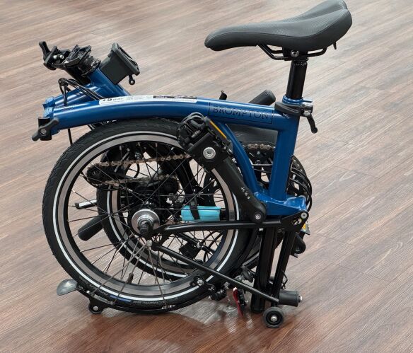 Brompton Explore Ocean Blue Blau Mittlerer Lenker