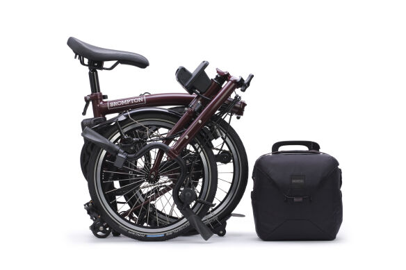 Brompton New Electric C Line (ab 13,8 kg) Plum Red M-Lenker