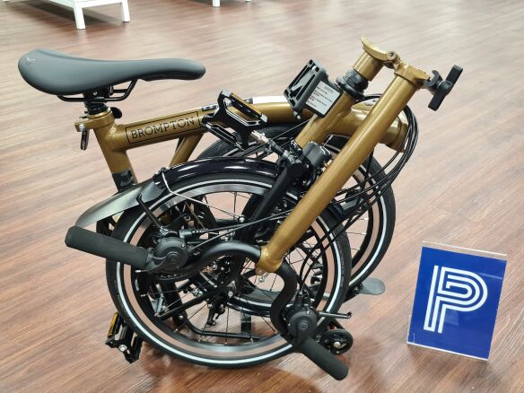 Brompton P Line Explore (12-Gang) Bronze Sky Hoher Lenker