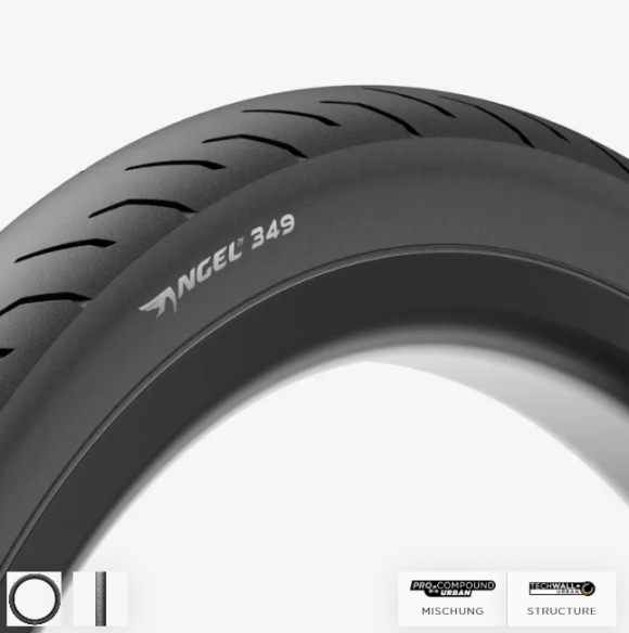 Pirelli Brompton Faltreifen Angel 349 Urban mit Pannenschutz