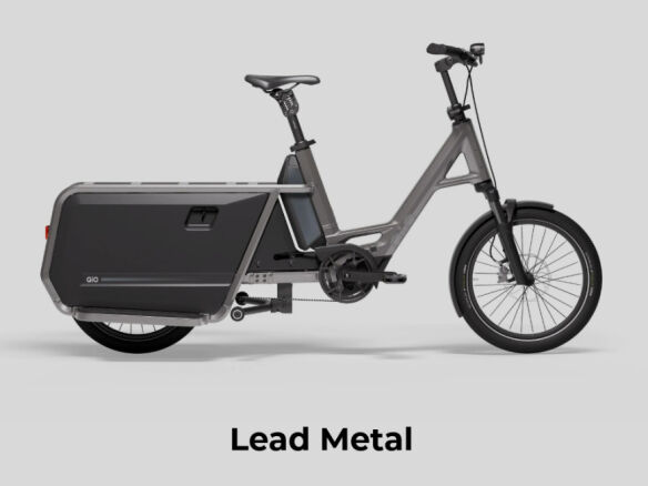QiO Long CLAx mit Federgabel Lead Metal - Glossy Finish
