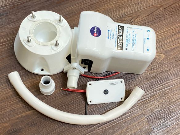 Allpa Toiletten Umbausatz von Manuell auf Elektrisch 12 V Allpa Toiletten Umbausatz von Manuell auf Elektrisch 12 V