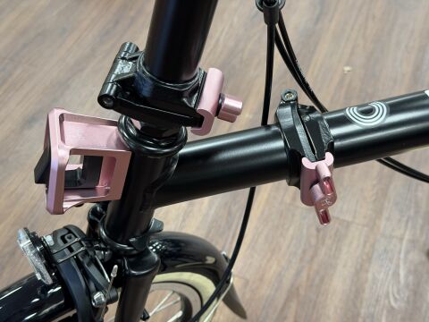 Brompton C Line 12-Gang Matt Black PINK gepimmt
