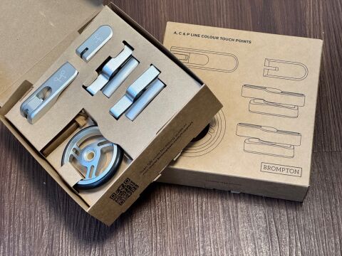 Brompton Color Touch Points Verschluß Set silber