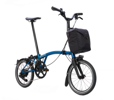 Brompton New Electric P Line (ab 12,5 kg) Blau Pacific Lacquer M-Lenker