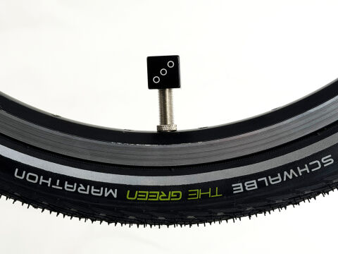 XXS Valve Charm für Brompton | High Roller Würfel Schwarz