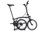Brompton C Line 12-Gang Black Lacquer Hoher Lenker