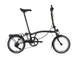 Brompton C Line 12-Gang Black Lacquer Hoher Lenker