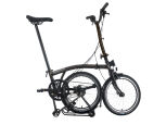 Brompton C Line 12-Gang Black Lacquer Hoher Lenker