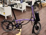 Brompton Electric C Line Explore (12Gang) Pop Lilac Hoher Lenker