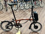 Brompton Electric C Line Explore (12Gang) Flame Lacquer Hoher Lenker